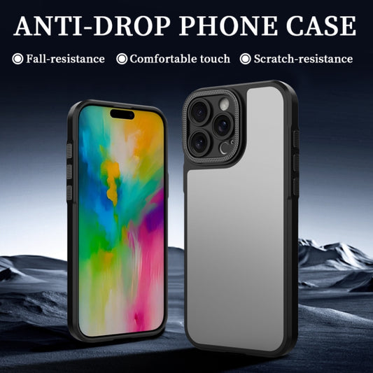 For iPhone 16 Pro Max Bodyguard Micro Matte PC Hybrid TPU Phone Case(Blue) by buy2fix