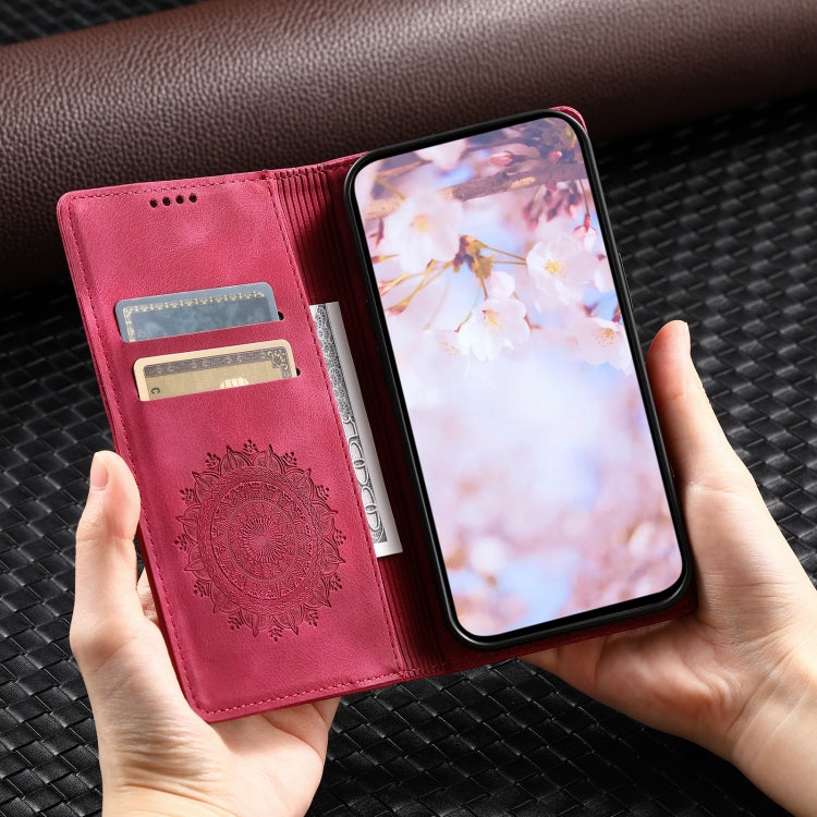 For Google Pixel 9 Pro XL Totem Embossed Magnetic Leather Phone Case(Red) by buy2fix