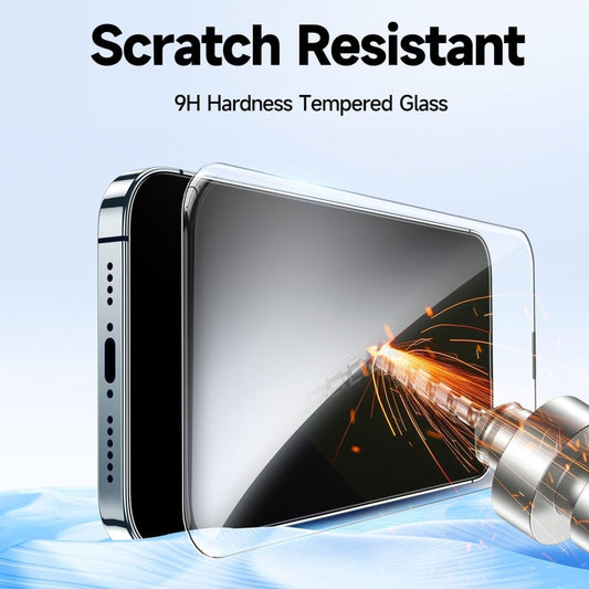 For iPhone 16 Pro Max LK Easy Install HD Tempered Glass Film(Black) by buy2fix