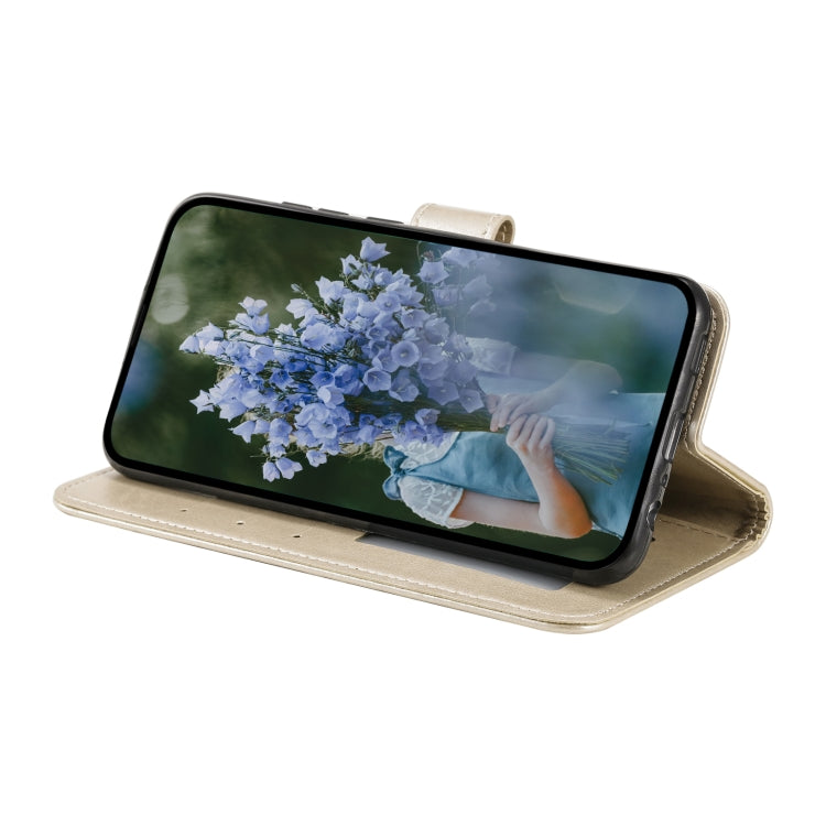 For Google Pixel 9 Pro XL Totem Flower Embossed Leather Phone Case with Lanyard(Gold) by buy2fix
