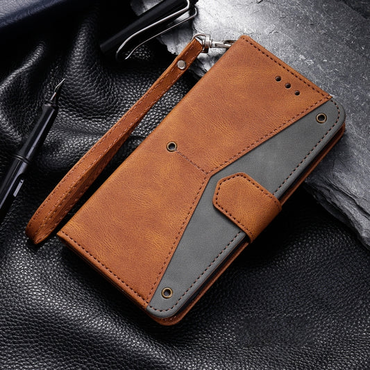 For Google Pixel 9 / 9 Pro Nail Skin Feel Stitching Calf Texture Leather Phone Case(Brown) by buy2fix
