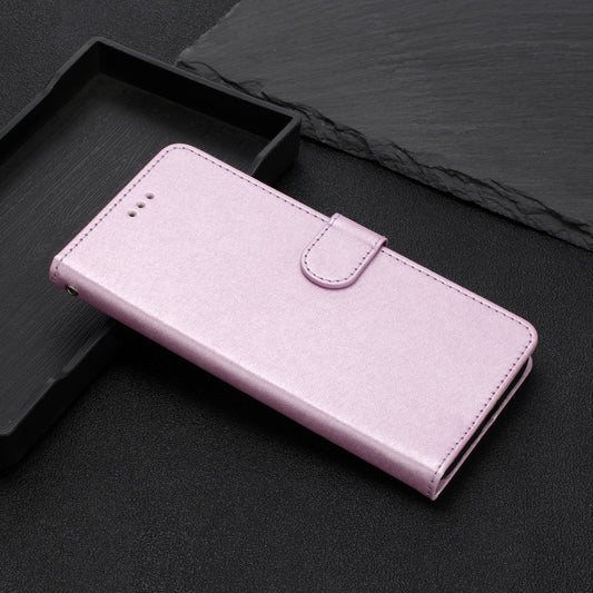 For iPhone 16 Plus Silk Texture Horizontal Flip Leather Phone Case(Rose Pink) by buy2fix