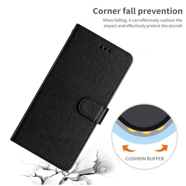 For iPhone 16 Silk Texture Horizontal Flip Leather Phone Case(Black) by buy2fix
