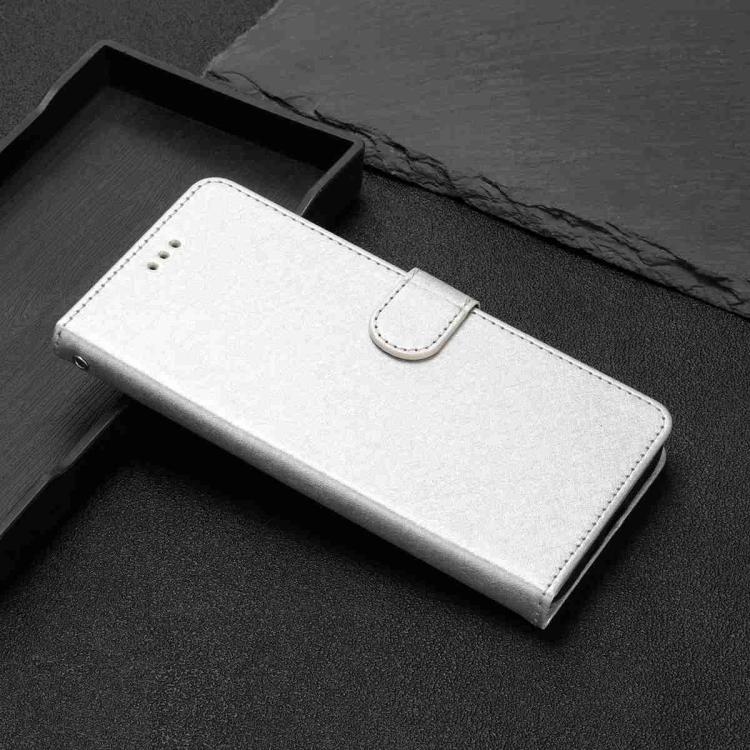 For iPhone Air Silk Texture Horizontal Flip Leather Phone Case(Silver) - iPhone Air Cases by buy2fix | Online Shopping UK | buy2fix