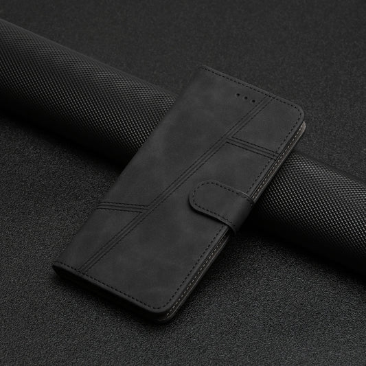 For iPhone 16 Pro Max Skin-feel Stitching Leather Phone Case(Black) by buy2fix