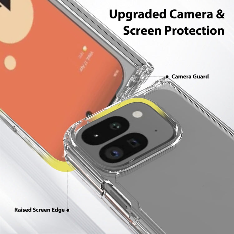 For Google Pixel 9 Pro Fold Scratchproof Acrylic TPU Phone Case(Transparent) by buy2fix
