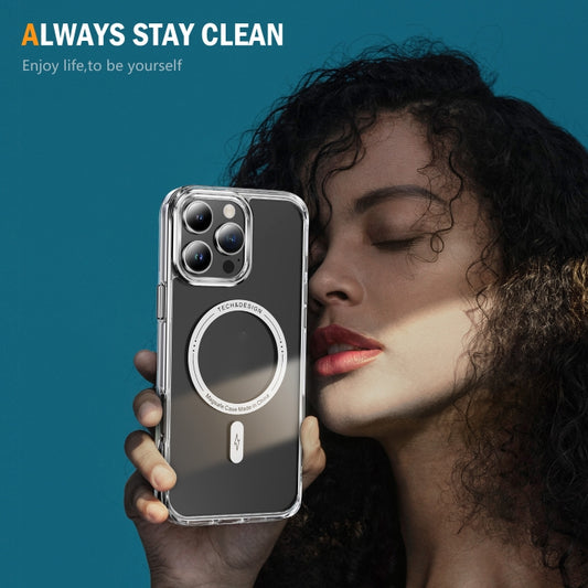 For iPhone 16 Pro Airbag Magsafe PC Hybrid TPU Phone Case(Transparent) by buy2fix