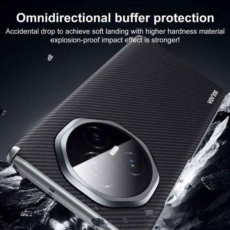 For Honor Magic Vs3 SULADA 600D Kevlar Texture PC Shockproof Phone Case(Black) - Honor Cases by SULADA | Online Shopping UK | buy2fix