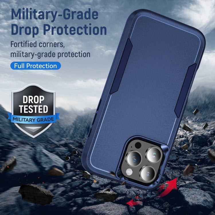 For iPhone 16 Pro Pioneer Armor Heavy Duty PC + TPU Phone Case(Blue) by buy2fix
