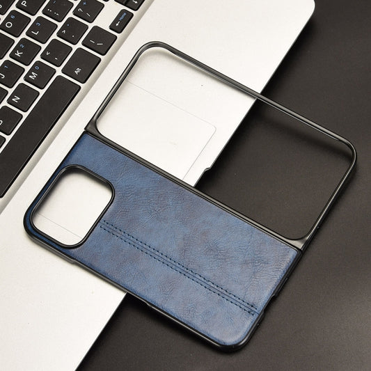 For Google Pixel 9 Pro Fold Cow Pattern Sewing Back Cover Phone Case(Blue) by buy2fix