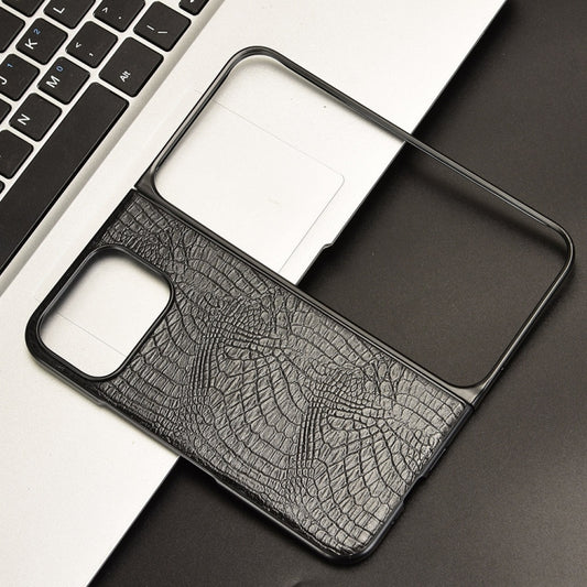 For Google Pixel 9 Pro Fold Crocodile Texture Back Cover Phone Case(Black) by buy2fix