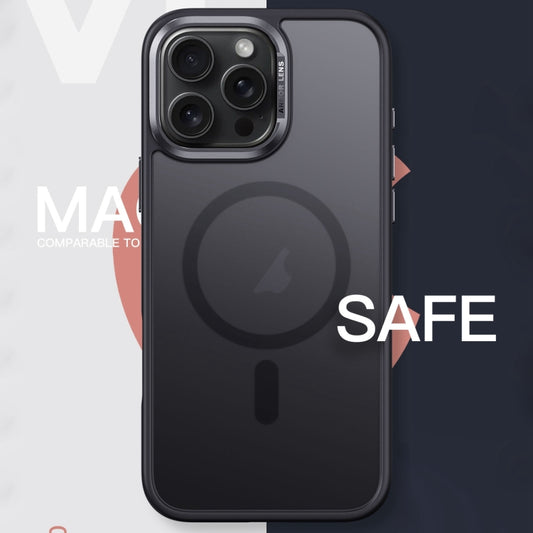 For iPhone 16 Pro Max Frosted MagSafe Magnetic Phone Case(Grey) by buy2fix