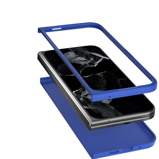 For Google Pixel 9 Pro Fold Skin Feel PC Phone Case(Deep Blue) by buy2fix