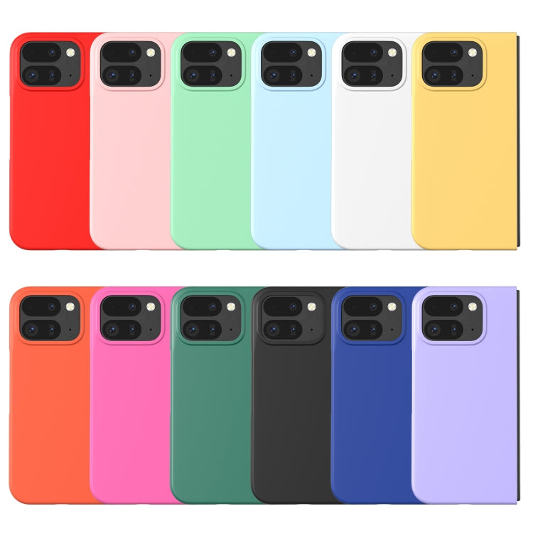 For Google Pixel 9 Pro Fold Skin Feel PC Phone Case(Rose Red) by buy2fix