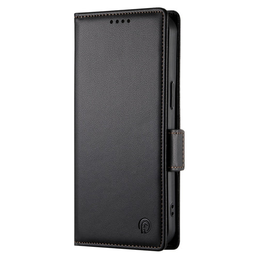 For Redmi K70 Ultra Side Buckle Magnetic Frosted Leather Phone Case(Black) by buy2fix
