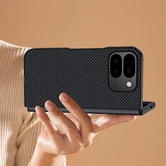 For Google Pixel 10 Pro Fold Ultra-thin Carbon Fiber Texture Printing Phone Case(Black) - Google Cases by buy2fix | Online Shopping UK | buy2fix