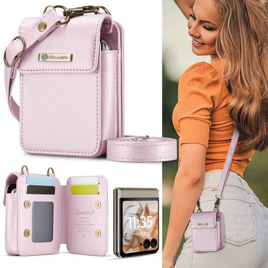 For Motorola Razr Series CaseMe Me50 Mini Lanyard Universal Bag(Pink) by CaseMe