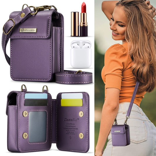 CaseMe Me50 Mini Universal Bag for Apple and Samsung Headphones + Lipstick(Purple) by CaseMe