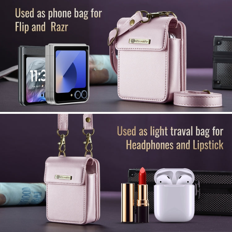 CaseMe Me50 Mini Universal Bag for Apple and Samsung Headphones + Lipstick(Pink) by CaseMe