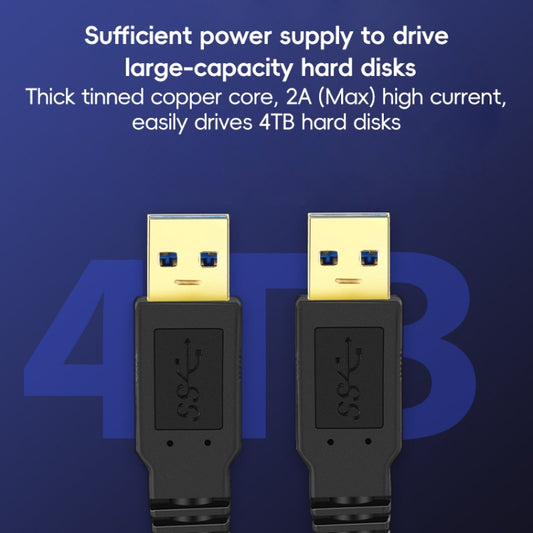 USB 3.0 Male To USB 3.0 Male Double End USB Cable, Length:0.6m(Black) by buy2fix