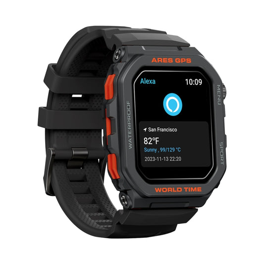 Zeblaze Ares GPS Rugged GPS Smart Watch, Support Heart Rate / Pulse Ox Blood Oxygen(Lava Black) by Zeblaze