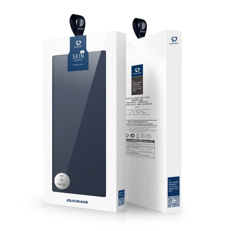 For Samsung Galaxy A16 5G DUX DUCIS Skin Pro Series Flip Leather Phone Case(Blue) by DUX DUCIS