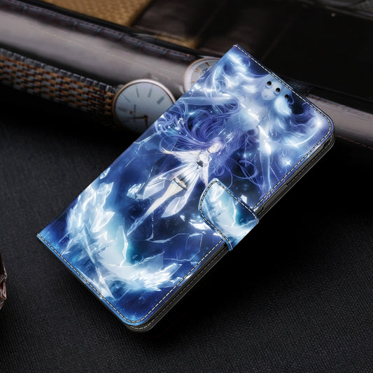 For iPhone 16 Crystal Painted Leather Phone case(Magic Fairy) by buy2fix