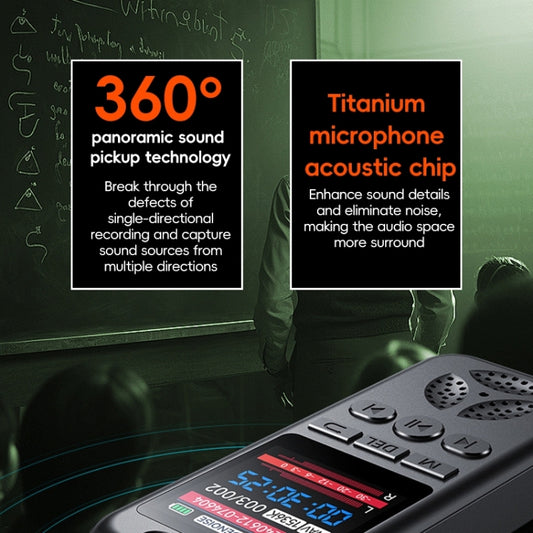 S7 HD Color Screen Smart Noise Reduction Voice Recorder(Black) by buy2fix