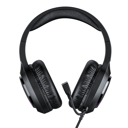 ONIKUMA X31 USB / 3.5mm Wired RGB Light Gaming Headset with Mic, Cable length: 2.2m(Black) by ONIKUMA