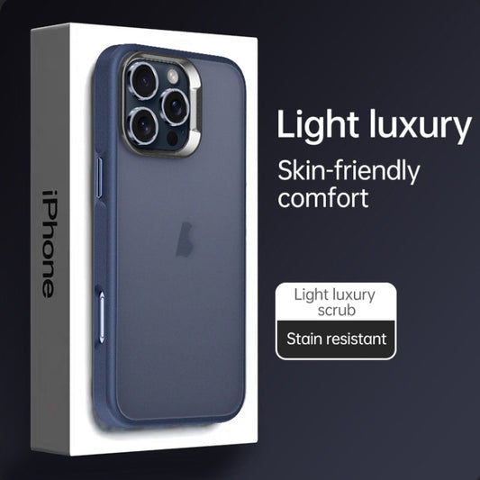 For iPhone 16 Pro Max SULADA Skin Feel Matte Shockproof Phone Case(Blue) by SULADA