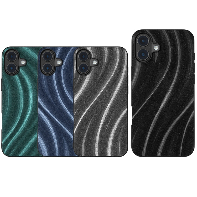 For iPhone 16 Galactic Pattern Protective Phone Case(Green) by buy2fix