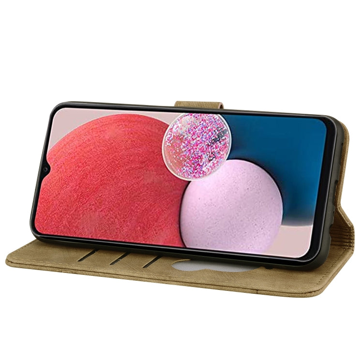 For Google Pixel 10 / 9 / 9 Pro Cartoon Sakura Cat Embossed Leather Phone Case(Brown) by buy2fix