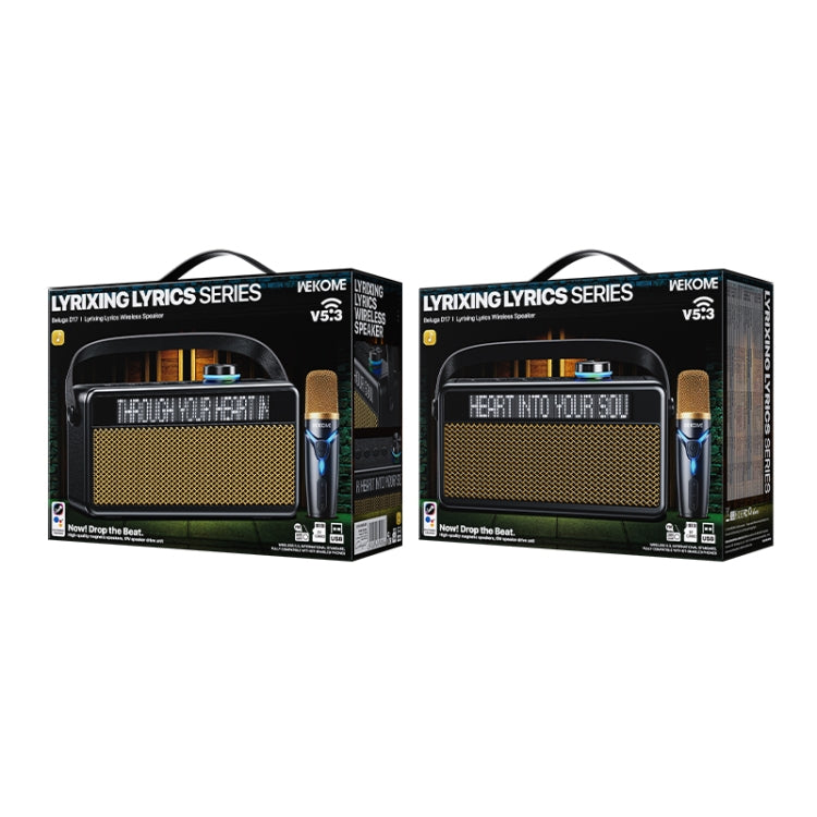 WK Beluga D17 Lyrics Bluetooth Speaker(Black) - Desktop Speaker by WK | Online Shopping UK | buy2fix