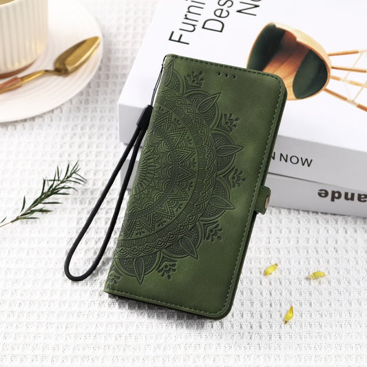 For Google Pixel 9 / 9 Pro Skin Feel Totem Embossed Leather Phone Case(Deep Green) by buy2fix