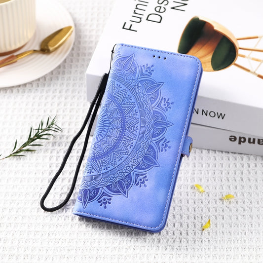 For Google Pixel 9 Pro XL Skin Feel Totem Embossed Leather Phone Case(Purple) by buy2fix