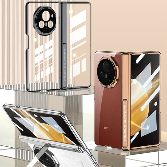 For Honor Magic V3 GKK Integrated Magnetic Fold Hinge Shockproof Phone Case(Silver) by GKK