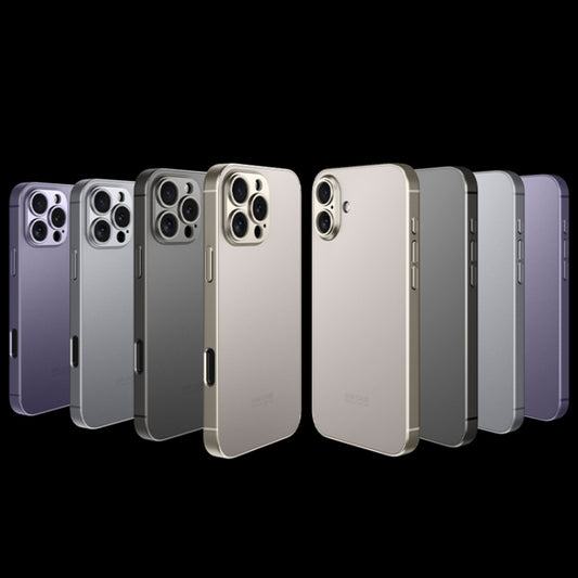 For iPhone 16 Plus GKK AG Craft Skin Feel Full Coverage Phone Case(Titanium Grey) by GKK