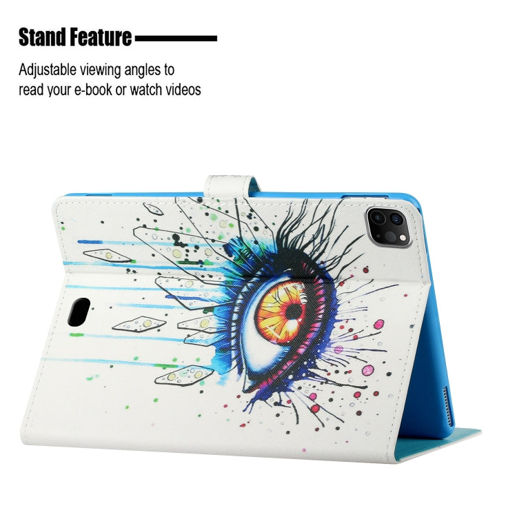 For iPad Pro 11 2025 / 2024 Colored Drawing Pattern Flip Leather Smart Tablet Case(Eyes) by buy2fix