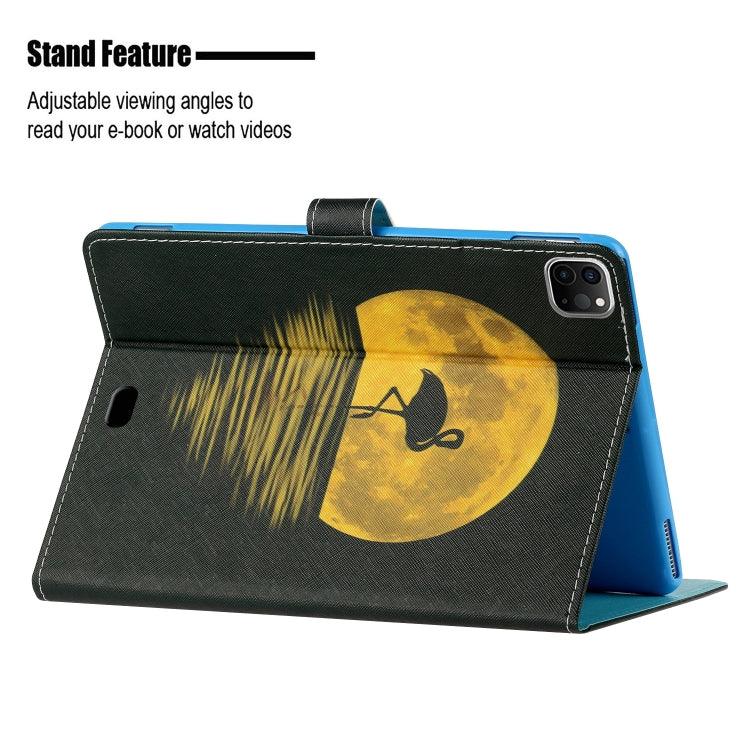 For iPad Pro 11 2025 / 2024 Colored Drawing Pattern Flip Leather Smart Tablet Case(Flamingo) by buy2fix