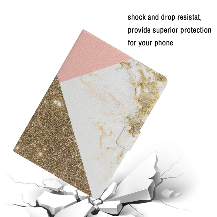 For iPad Pro 11 2025 / 2024 Colored Drawing Pattern Flip Leather Smart Tablet Case(White Gold) by buy2fix