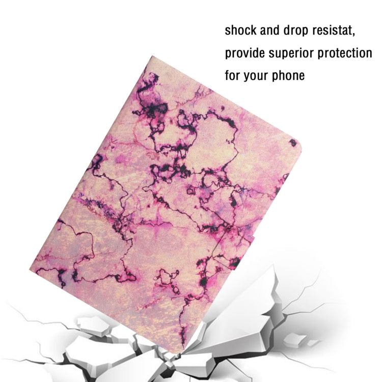 For iPad Pro 11 2025 / 2024 Colored Drawing Pattern Flip Leather Smart Tablet Case(Pink Marble) by buy2fix