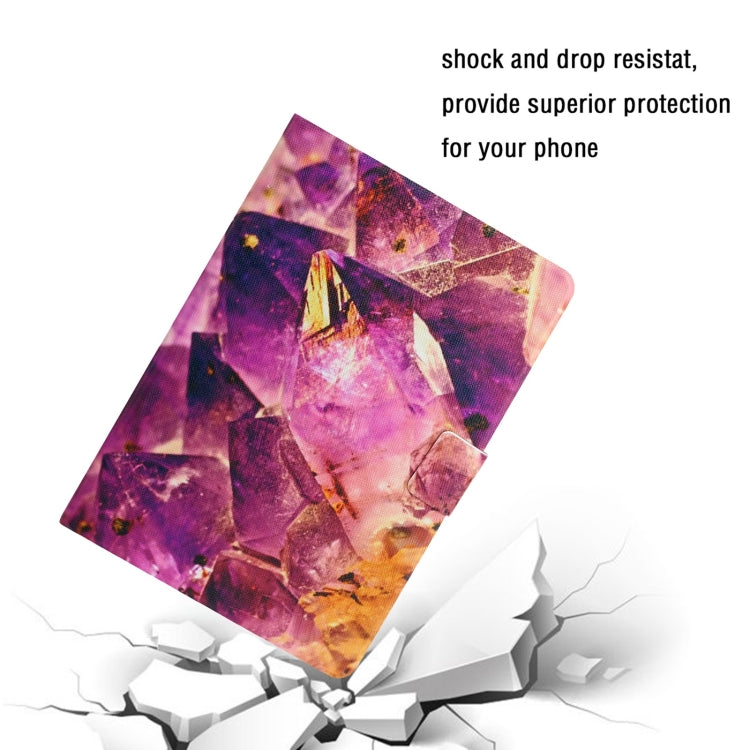 For iPad Pro 11 2025 / 2024 Colored Drawing Pattern Flip Leather Smart Tablet Case(Amethyst) by buy2fix