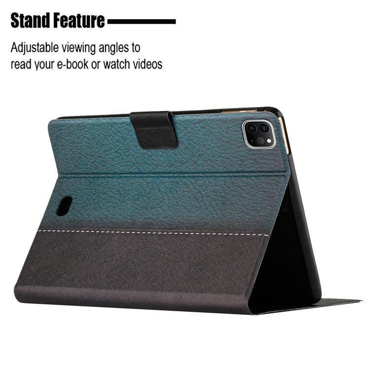 For iPad Pro 11 2025 / 2024 Stitching Solid Color Flip Leather Smart Tablet Case(Green) by buy2fix