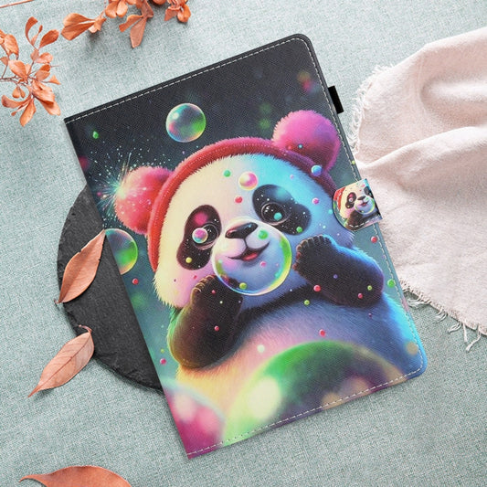 For iPad Pro 11 2025 / 2024 Coloured Drawing Stitching Smart Leather Tablet Case(Panda) by buy2fix