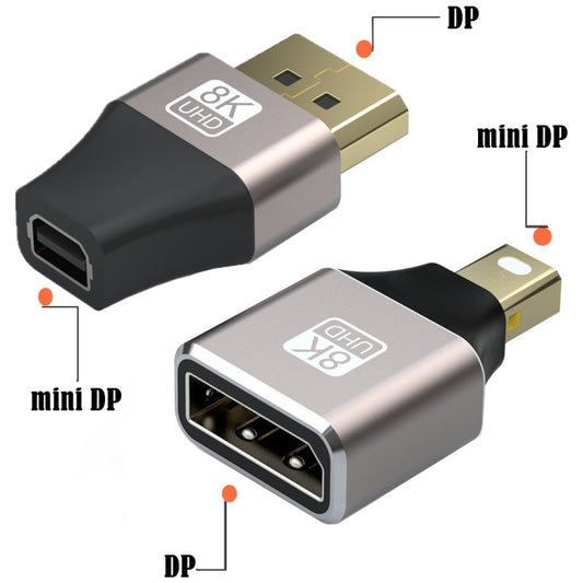 8K 60Hz Male Mini Displayport to Female Displayport Adapter DP Converter by buy2fix