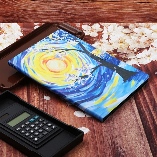 For iPad Pro 11 2025 / 2024 Colored Drawing Pattern Flip Leather Smart Tablet Case(Starry Sky Tree) by buy2fix