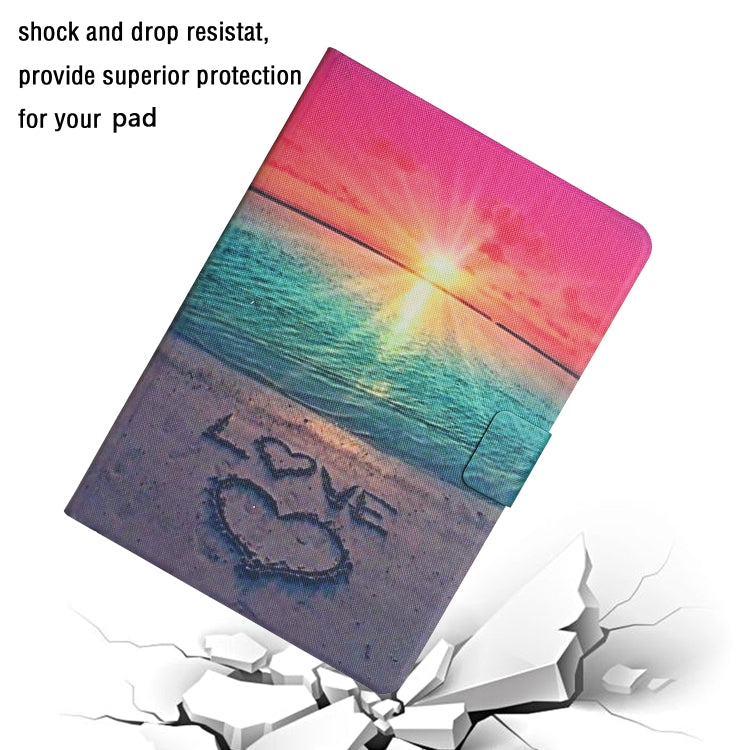 For iPad Pro 11 2025 / 2024 Colored Drawing Pattern Flip Leather Smart Tablet Case(Sunrise) by buy2fix