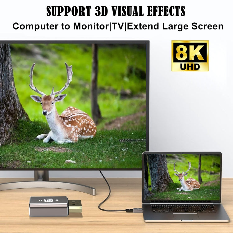 8K Ultra DP Male to Female Adapter by buy2fix