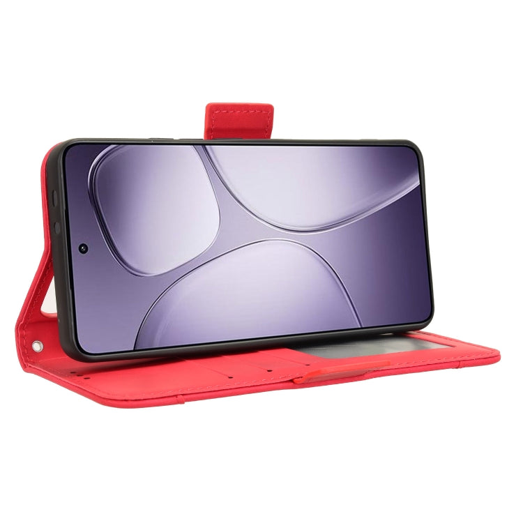 For Redmi K70 Ultra Skin Feel Calf Texture Card Slots Leather Phone Case(Red) by buy2fix