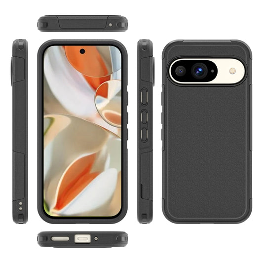 For Google Pixel 9 RedPepper Armor PC Hybrid TPU Phone Case(Black) by RedPepper